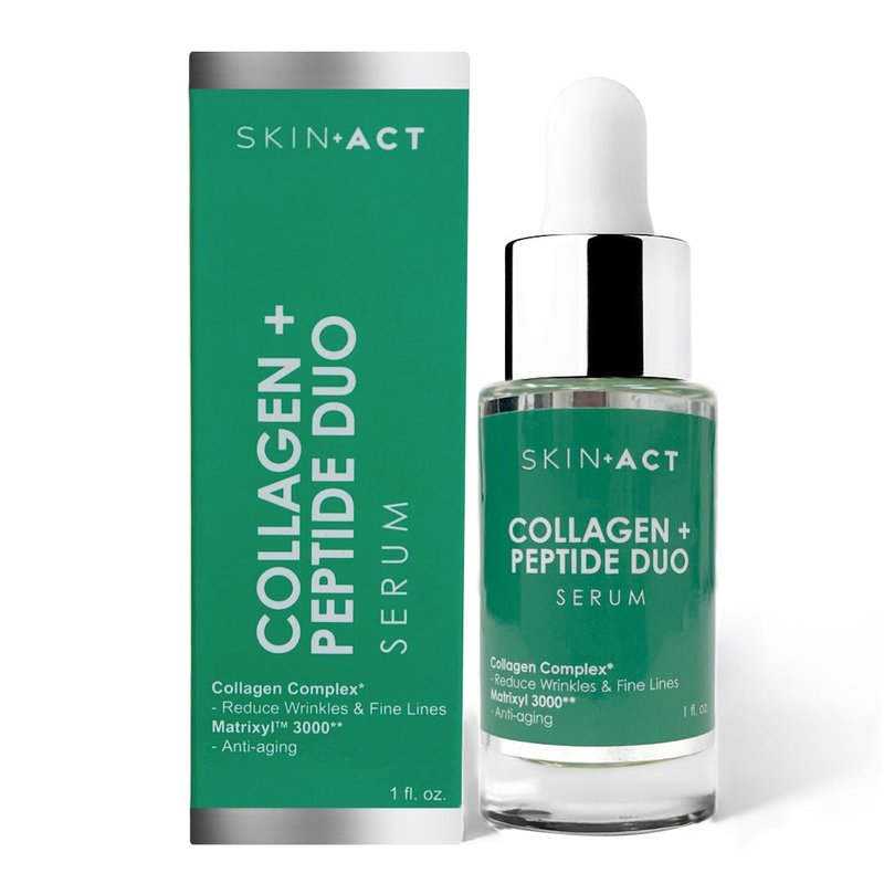 SKINACT Collagen Plus Peptide Serum - Anti-Aging Skincare Solution for Youthful Skin
