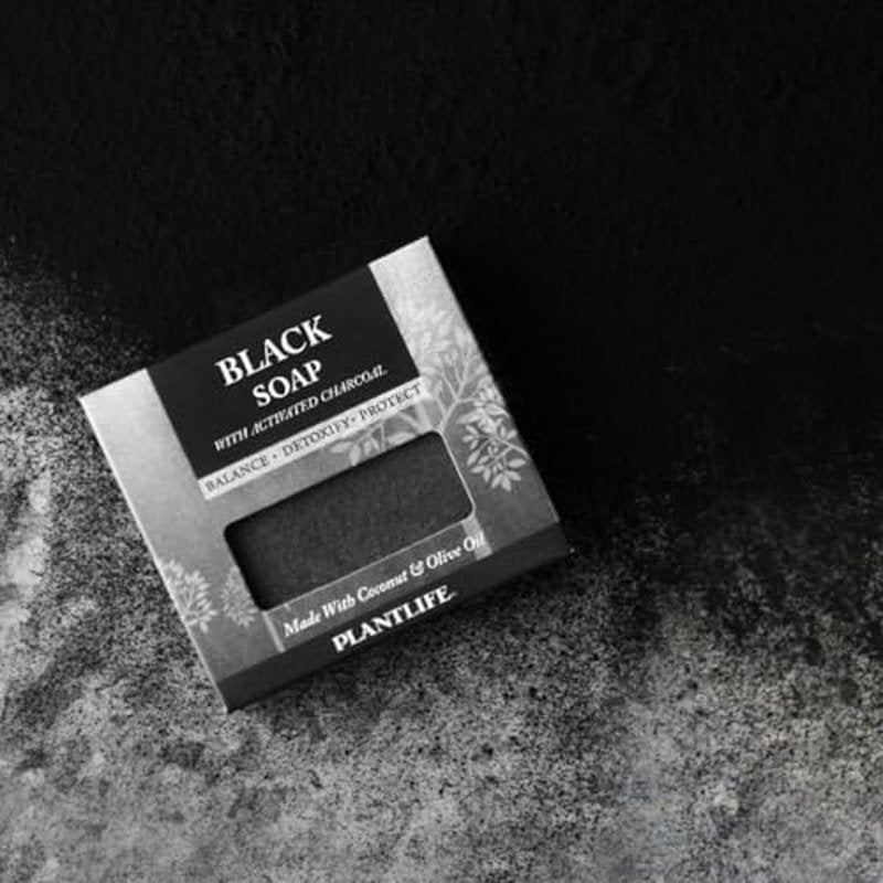 Plantlife Black Bar Soap - Moisturizing and Soothing Soap for Your Skin - Hand Crafted Using Plant-Based Ingredients - Made in California 4.5oz Bar