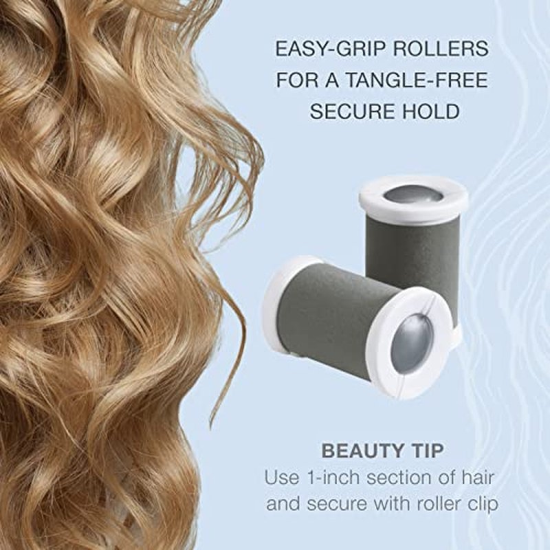 Wicked Glinda Hot Roller Set by Conair - Hot Rollers for Long, Medium, and All Hair - Hair Curler - Hair Roller Clips Included - 1 1/2-inch Rollers