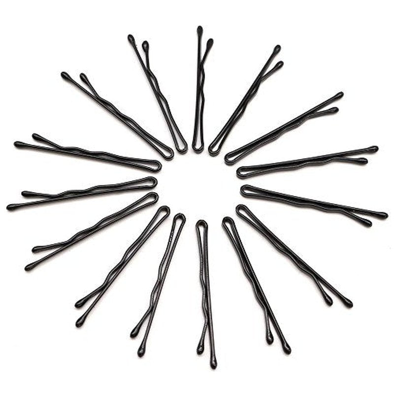 Dofash 100Pcs Bobby Pins Hair Pins Steel Hair Clips 3.5Cm/1.38" Hair Accessories For Girls (Black)