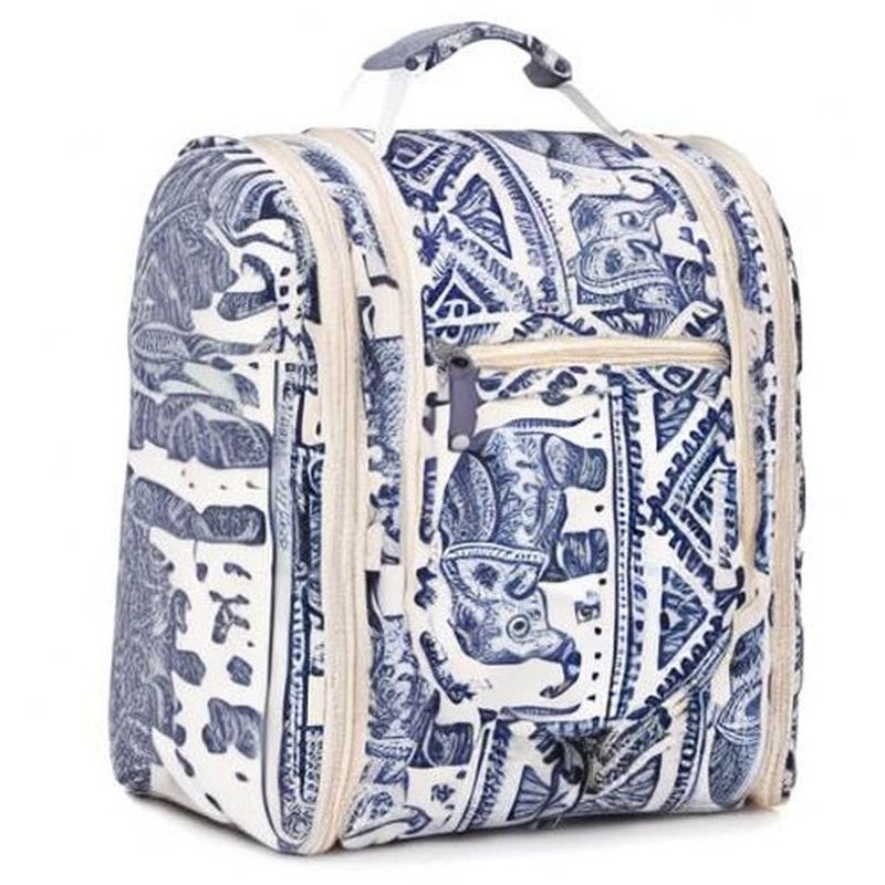 Narwey Small Hanging Toiletry Bag Women Travel Makeup Bag Organizer Toiletries Bag for Travel Size Essentials Accessories Cosmetics (Medium, Elephant)