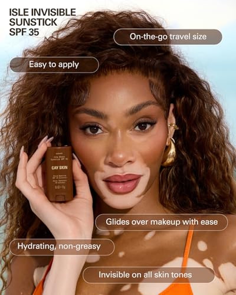 Cay Skin Isle Glow Face Moisturizer SPF 45 & Invisible Sunstick SPF 35 Set - Illuminating Primer & Travel Size Sunscreen