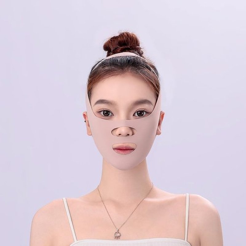 V-Face Compression Band Facial Sculpting Machine with Pressure Enhancement, Delicate Sculpting, Day and Night Use, Slimming Face for Men and Women Mask Massage Apparatus V-Face Artifact (Green)