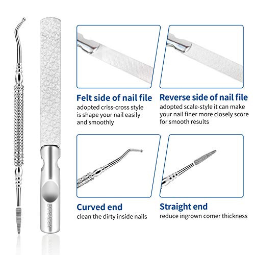 Nail Clippers for Thick Nails,Large Toenail Clippers for Ingrown or Thick Nails for Seniors,Women and Men. Professional Stainless Steel Toenail and Fingernail Clippers Set. (Blue/Silver)