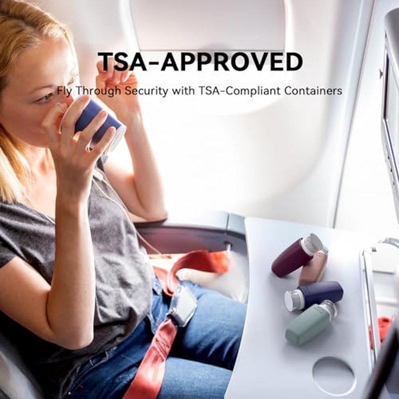 DEPOZA 20 Pack Travel Bottles Set - TSA Approved Leak Proof Silicone Squeezable Containers for Toiletries - BPA Free for Shampoo, Conditioner, Lotion, Soap Travel Essential Accessories D03C