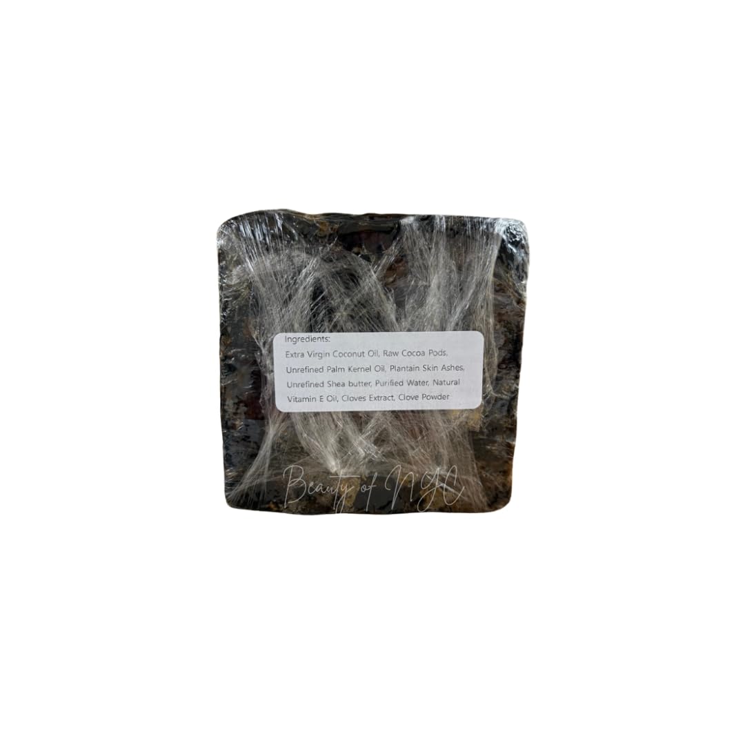 Aleheri's African Black Soap with Renewing Cloves -16 oz All Natural Organic Face & Body Wash for Dullness, Dark Spots & Rough Texture - Antioxidant-Rich for Brighter, Smoother Skin (1, 16 oz)