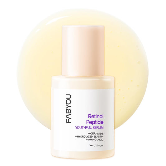 Retinol Peptide Youthful Serum - Anti-Aging Hydrating Formula for Wrinkles & Dark Spots | 1.01 fl oz