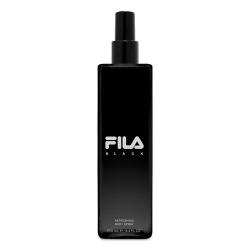 Fila BLACK for Men - Invigorating Spicy And Floral Fragrance For Him - Extra Strength, Long Lasting Scent Payoff For All-Day Wear - Trendy, Rectangular, Streamlined, Portable Bottle Design - 8.4 Oz