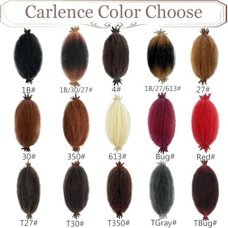 8 Packs Cuban Twist Hair 12 Inch Marley Twist Braiding Hair Crochet Color T30# Afro Spring Twist Hair Afro Marley Kinky Hair Afro Twist Hair for Soft Faux Locs