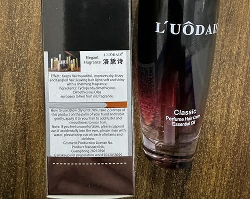 Golden Lure Pheromone Hair Oil, 80ml, Luodais Hair Oil, Luodais Classic Hair Serum, Leave-In Perfume Hair Care Oil (A-Elegant fragrance)