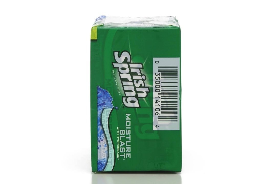 Irish Spring Deodorant Soap - Moisture Blast Formula | 3 Bars x 4 Oz Each