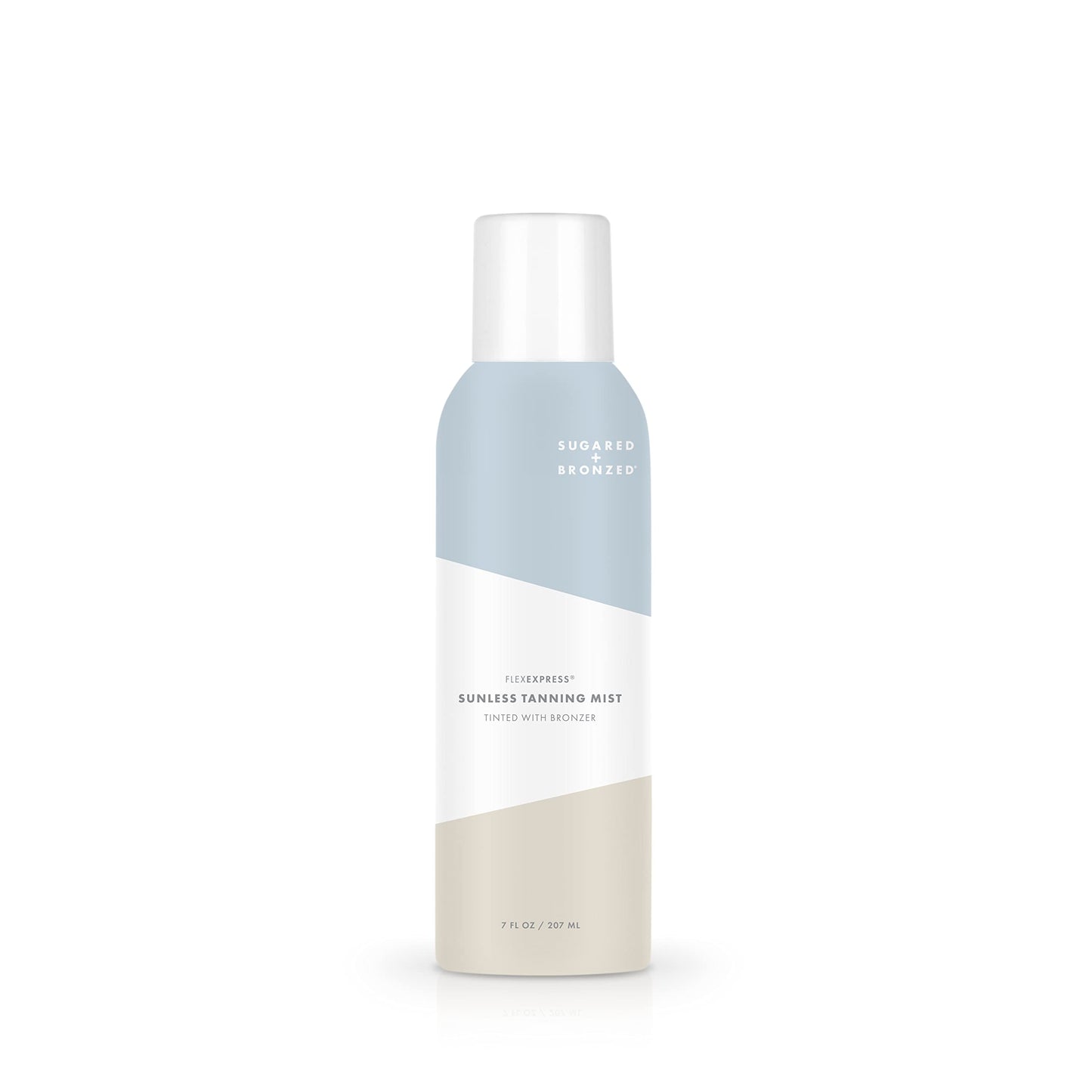 SUGARED + BRONZED Sunless Tanning Mist, FlexExpress Self Tanner Spray for Face & Body, Hydrating Formula, Tinted With Bronzer and Layers With Makeup, Suits All Skin Tones, Vegan, Cruelty Free, 8 Fl Oz