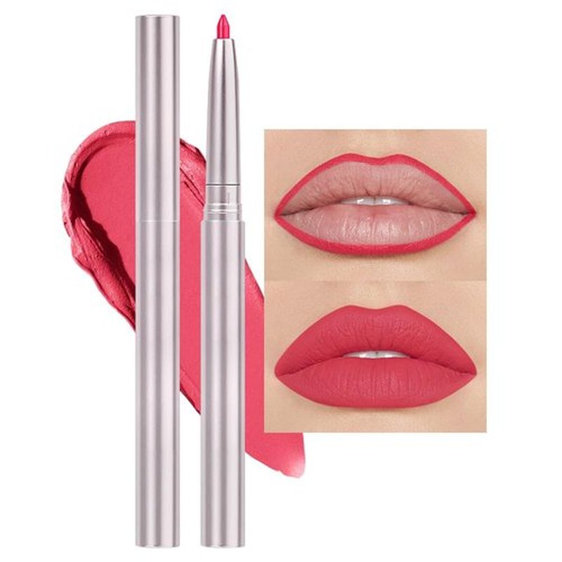 lip liner pencils, Modern Classic Lip Liner, Lip Liner Pigmented Vegan Matte, Lasting Finish Lip Liner, Luxurious Creamy Long Lasting Lip Liner, Prevents Feathering and Fading (11#Rogue Red, 1)