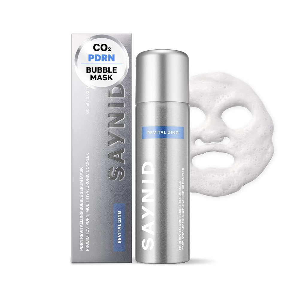 SAYNID PDRN Revitalizing CO2 Bubble Serum Mask | Fast-Absorbing Bubble Texture | Instant Glow, Skin Barrier Repair & Deep Hydration