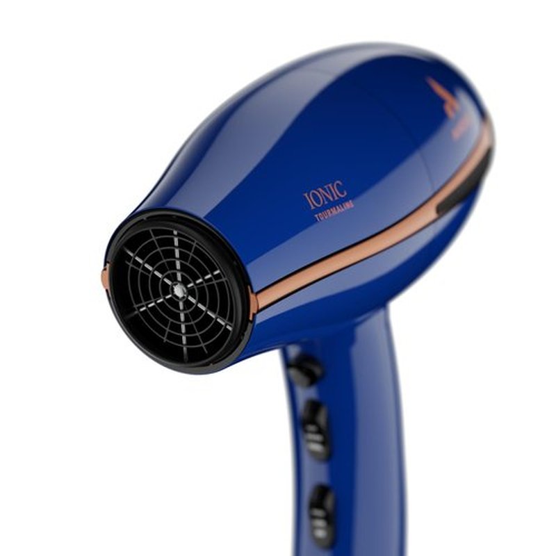 Andis 84040 Pro Dry Elite 1875 Watt Multi-Setting Tourmaline Ionic Styling Hair Dryer, 3 Heat and 2 Speed Settings, Styling Attachment, Extra-Long 8-Foot Cord, Blue