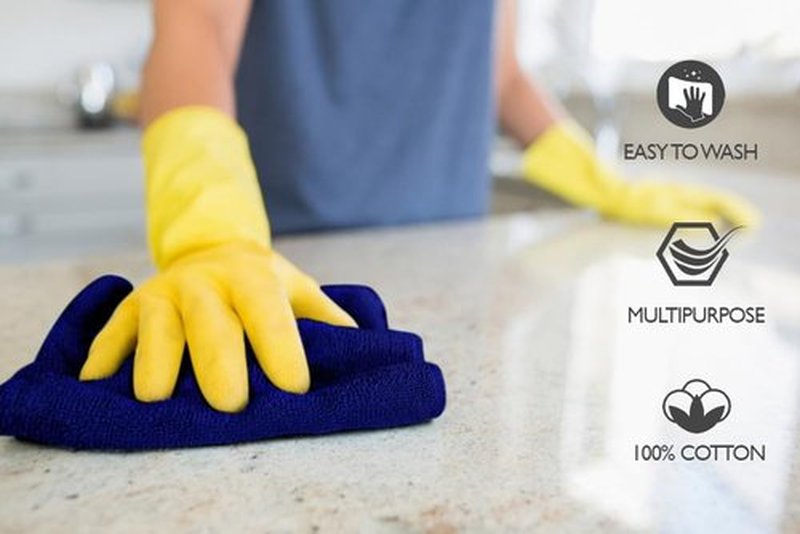 Premium Wash Cloths Pack of 12 (13" x 13" Inches)- 100% Combed Ring Spun Cotton WashCloth - Luxury Washcloths – Ultra Soft Face Towels - Highly Absorbent Wash Cloth for Face (Royal-Blue)