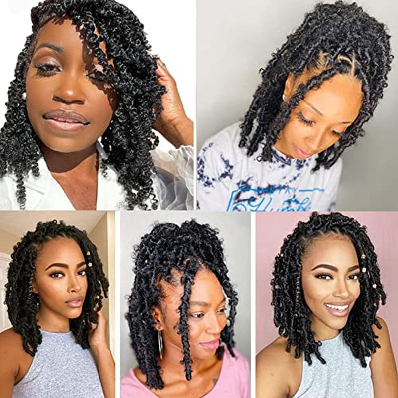KYNLEY 12inch Springy Afro Twist Hair 8 Packs Blonde Kinky Marley Twist Braiding Hair Cuban Twist Hair Wrapping Hair for Soft Locs 27#