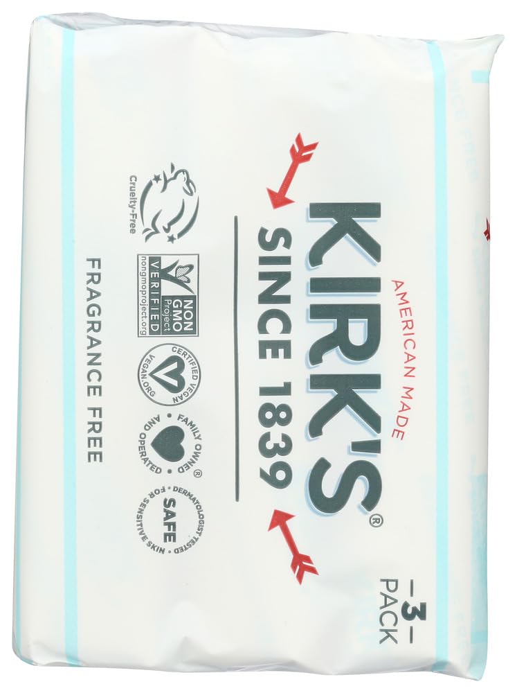 Kirk's Soap Bar 3pk Frag Free