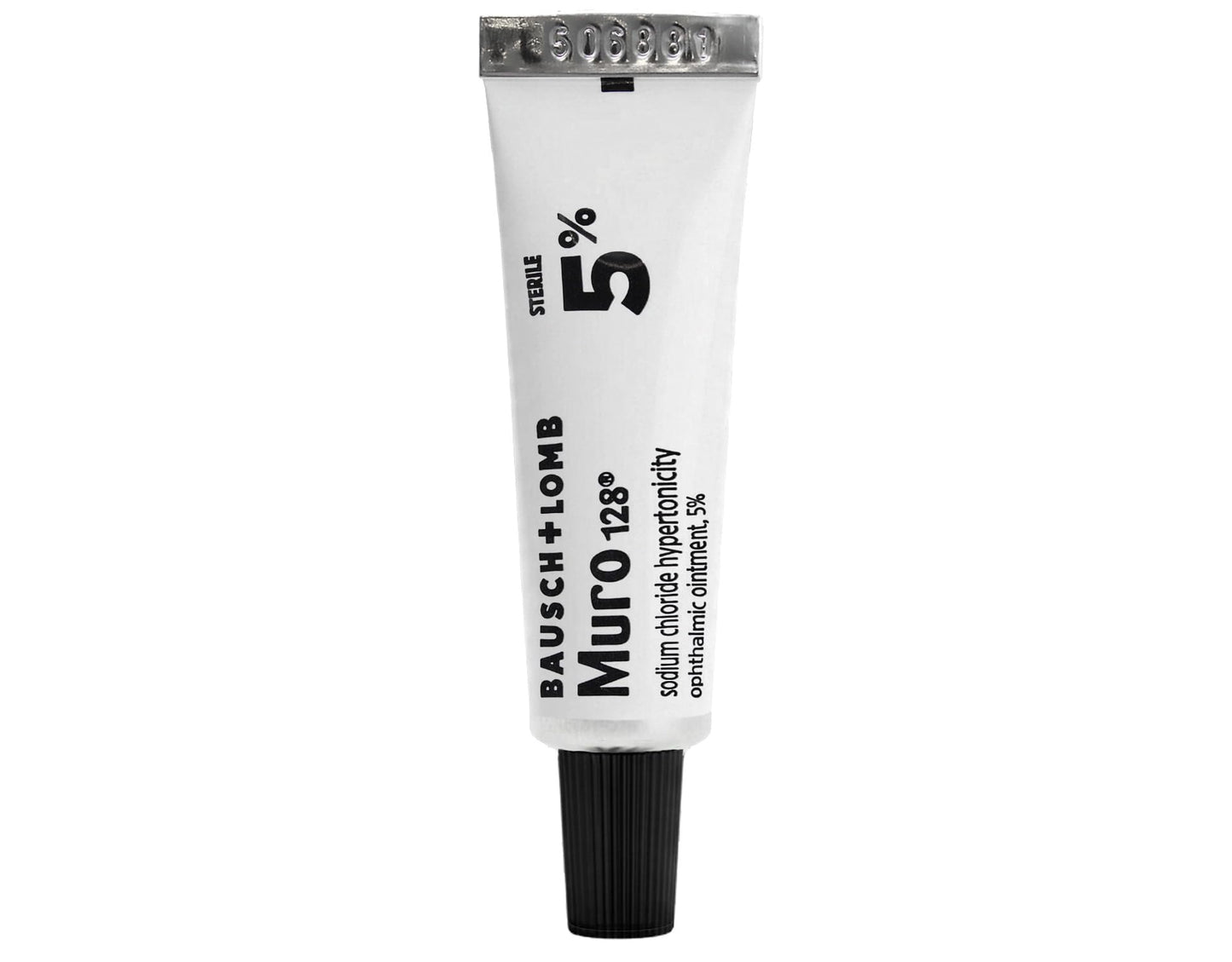 Bausch + Lomb Muro 128 Ointment, Temporary Relief of Corneal Edema, Eye Care, Sodium Chloride Hypertonicity Ophthalmic 5% Ointment, Twin Pack, Two 3.5 g (0.12 Oz) Tubes, 0.25 Ounce Total