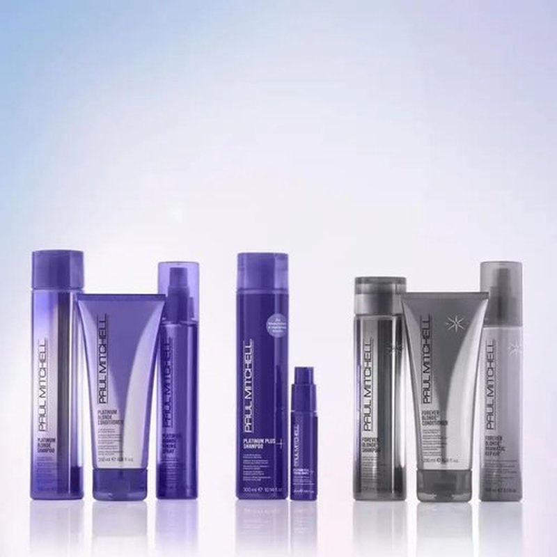 Paul Mitchell Platinum Blonde Purple Conditioner, Cools Brassiness + Eliminates Warmth, For Color-Treated Hair + Naturally Light Hair Colors, 6.8 fl. oz.