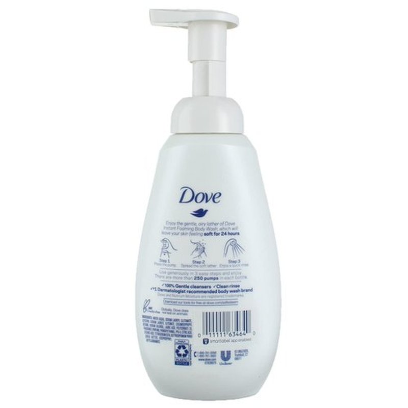Dove Shower Foam - Foaming Body Wash - Shea Butter With Warm Vanilla - Net Wt. 13.5 FL OZ (400 mL) Per Bottle - Pack of 2 Bottles