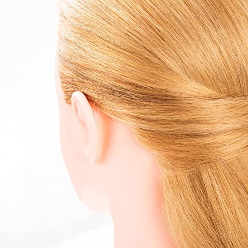 Stancia Mannequin Head with Hair,24"-26" Hair Styling Training Head, Manikin Cosmetology Doll Head, Synthetic Fiber Hair, Hairdressing, Training Model Head with Stand (Colored)