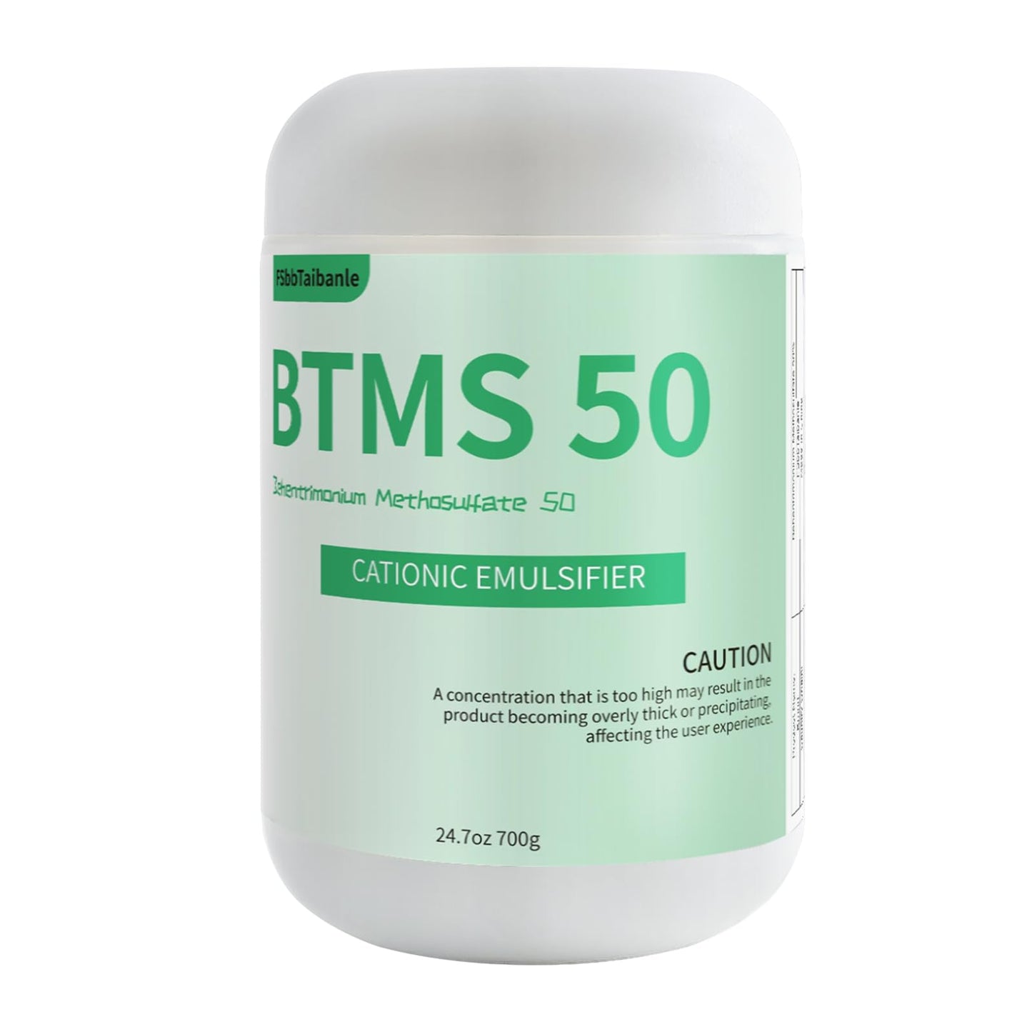 FSbbTaibanle 24.7 oz BTMS 50 Conditioning Emulsifier granules, 100% derived from plant-based，Ideal for Leave-in Conditioner, Lotions, Shampoos and More
