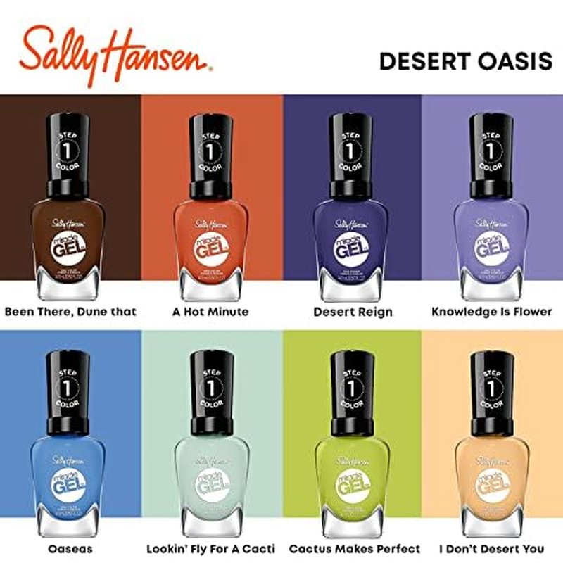 Sally Hansen Miracle Gel™, Been There, Dune That, Long Lasting, Gel-Like Formula, No UV Lamp Needed, Brown Nail Polish