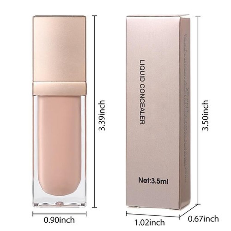 24-Hour Full Coverage Concealer Wand Concealer – Professional Makeup, Matte Finish,Waterproof, Liquid Contour Face Highlighter Makeup Smudge-Proof Formula for Flawless Wear 03# Nude