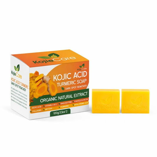 Kojic Acid Turmeric Soap Bar - Brightening & Exfoliating Natural Cleanser | 4 oz