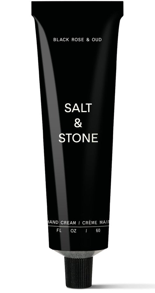 Salt & Stone Hand Cream for Women & Men | Black Rose & Oud | Hydrates, Nourishes & Softens Skin | Restores Dry Cracked Hands | Fast-Absorbing | Cruelty-Free & Vegan (2 fl oz)