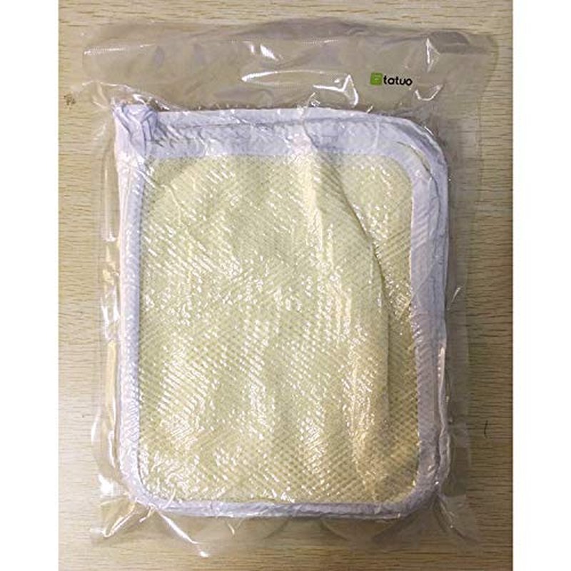 Tatuo 5 Pcs Exfoliating Face and Body Wash Cloths Towel Weave Bath Cloth Exfoliating Scrub Cloth Massage Bath Cloth for Women and Men, 10.63 x 9.05 Inch (Beige)