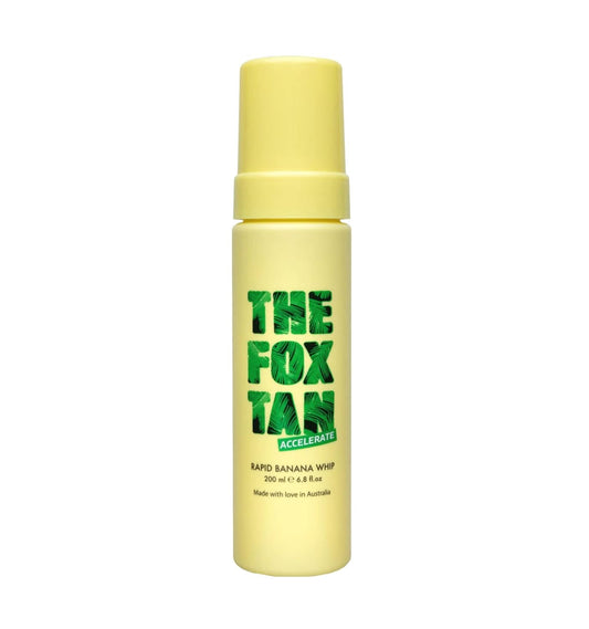 Fox Tan Rapid Banana Whip - Natural Tanning Accelerator Lotion for Deeper, Faster Tans | Hydrated Skin, 200mL