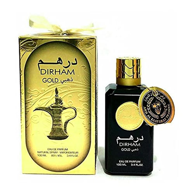 Ard Al Zaafaran Dirham Gold Eau De Parfum Spray, 3.4 Ounce (Unisex)