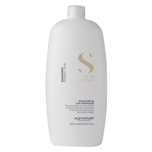 Alfaparf Milano Semi Di Lino Diamond Shine Illuminating Sulfate Free Shampoo - Adds Gloss and Shine - Paraben and Paraffin Free - Safe on Color Treated Hair - Professional Salon Quality