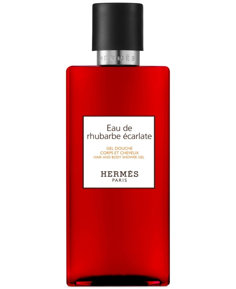 Hermes Eau De Rhubarbe Ecarlate Shower Gel - Hair & Body Cleanser, 6.5 Oz