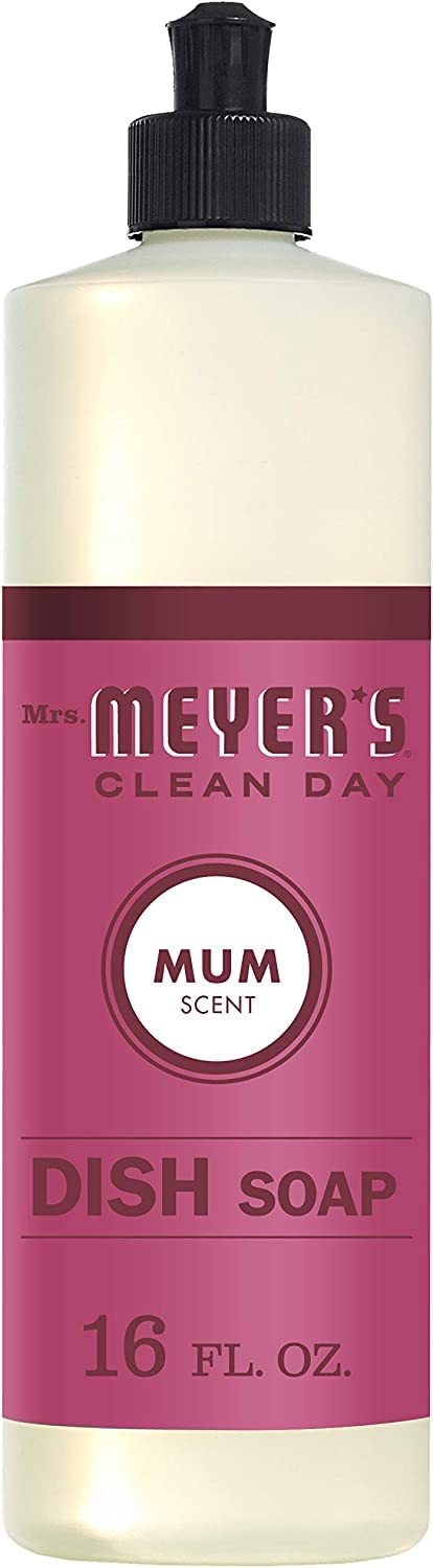Mrs. MEYER'S Clean Day Liquid Dish Soap, Mum, 16 Fl Oz. (Pack of 3)