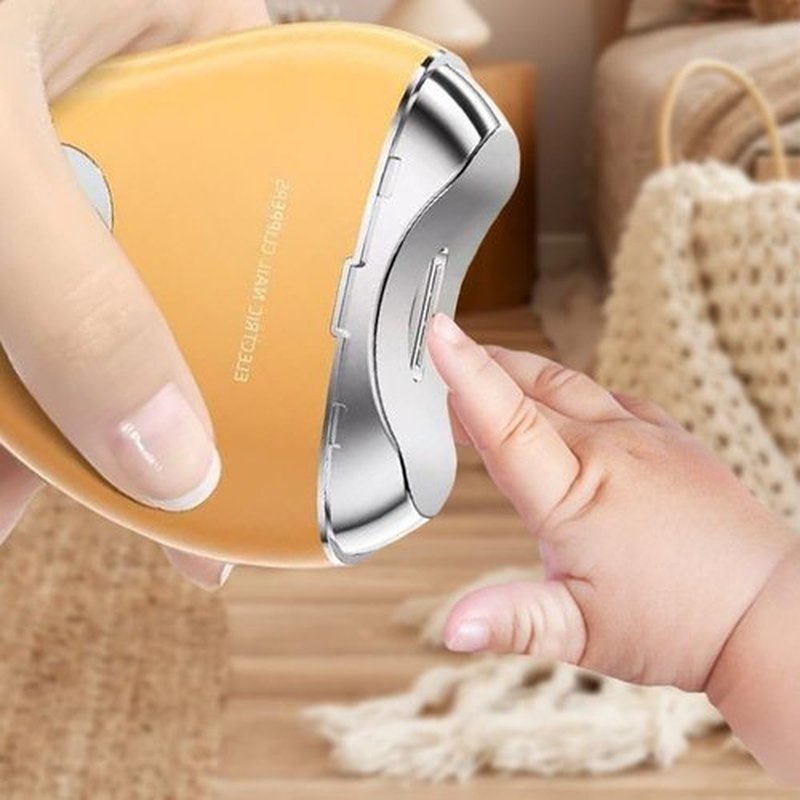 2 in 1 Electric Polishing Automatic Nail Clippers, 2024 Upgraded Electric Nail Clipper with 3 Speed Levels, Safe and Convenient Nail Trimmer, Nail Trimmer for Seniors, Kids, Adults (Yellow)