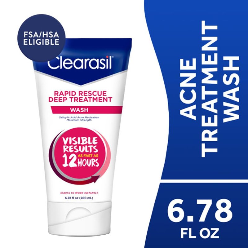 Clearasil Ultra Face Wash - Daily Acne Treatment | 6.78 oz (Pack of 6)