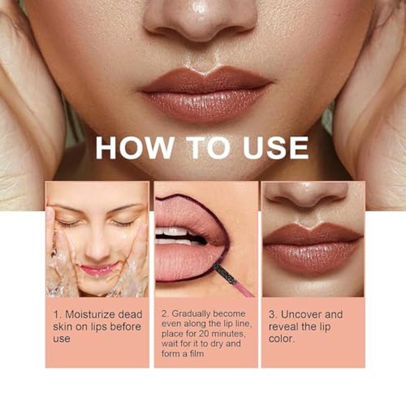 Qorva Peel off Lip Liner Stain, Qorva lip - qorva peel off lip liner stain nude, Qorva Lipstick, Timbersonic Peel off Lip Stain, Lip Stain Peel Off Long Lasting Waterproof (01)