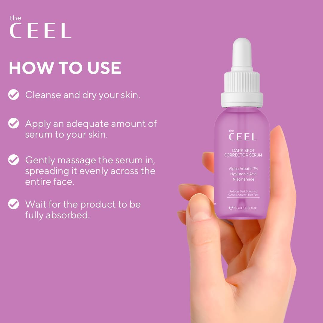 The Ceel Dark Spot Correcting Serum with Glutathione & Niacinamide – Brightening Facial Serum for Uneven Skin Tone, Hyperpigmentation & Dark Spots – Lightweight Face Serum – 30ml - 1.0 fl.oz