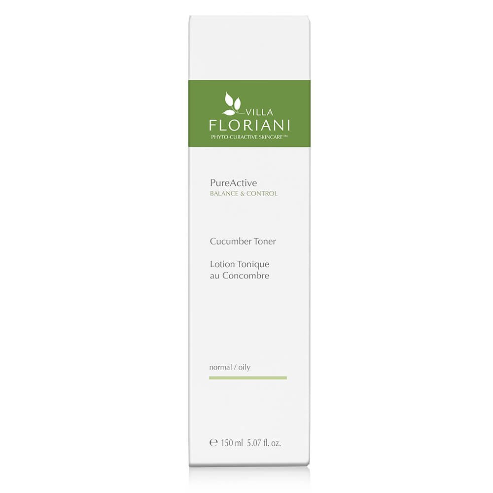 Villa Floriani Hydrating Toner for Face & Neck — Cucumber & Aloe to Soothe, Balance & Prep Skin | For Women & Men, Dry to Normal | Dermatologically Tested, Made in Italy