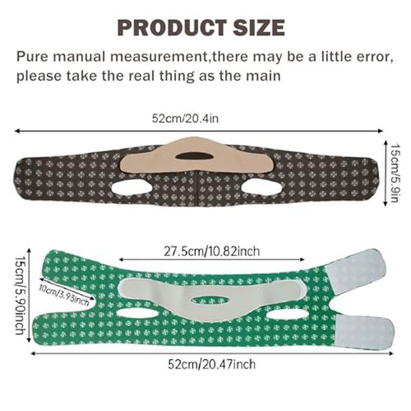 V-Line Mask Chin Up,Double Chin Reducer,Mask V Shaped,Adjustable Chin Strap for Women,Ohyesbae Face Slimming V Line Lifting Mask,Jaw Exerciser (Green)