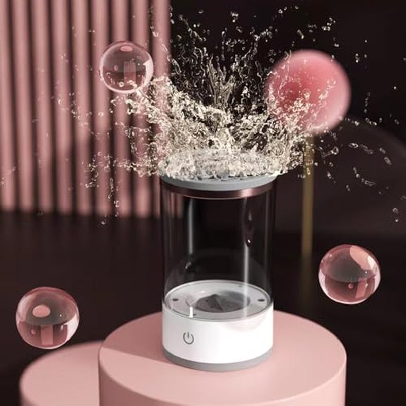 The Cozy Luna Brush Cleaner for All Makeup Brush, 9000 RPM Beauty Swirl Cosmetic Brush Cleaner, Automatic Electric Makeup Brush Cleaner, IP65 Waterproof, Your Makeup Brush Game Changer (Black*1PCS)