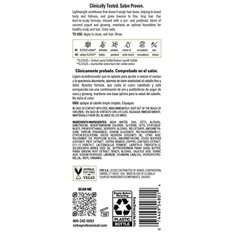Biotera Ultra Thick & Full Volumizing Conditioner | Increases Volume to Fine, Limp Hair | Microbiome Friendly | Vegan & Cruelty Free | Paraben Free | Color-Safe | 15.2 Fl Oz