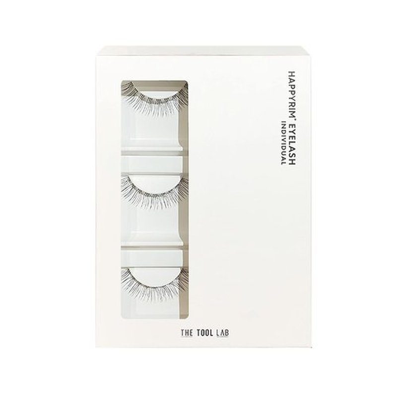 THE TOOL LAB Happyrim 2nd Eyelash Individual 3type 1pack(3pairs) ‐ Eyelash Soft Eyelashes Natural Popular Dramatic False Eyelashes (D113I)