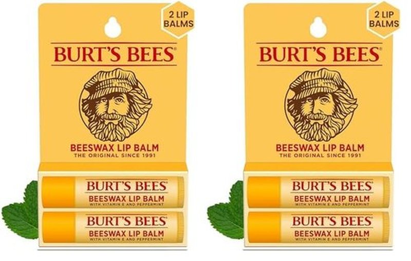 Burt's Bees Lip Balm Easter Basket Stuffers - Original Beeswax, Lip Moisturizer With Responsibly Sourced Beeswax, Tint-Free, Natural Conditioning Lip Treatment, 2 Tubes, 0.15 oz. (Pack of 2)