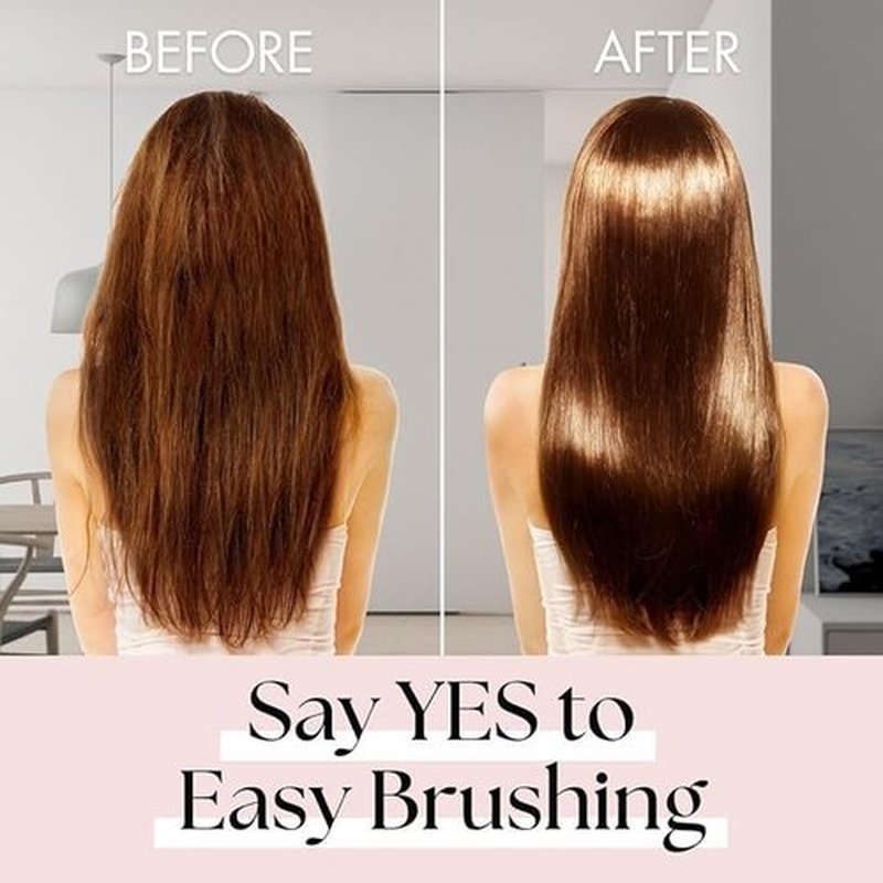 Lily England Detangler Brush for Curly Hair, Thick, Straight & Natural Hair - Gentle Detangling Hair Brush for Women, Kids & Toddlers with Flexible Bristles - Hairbrush for Wet & Dry Hair, Red-Glitter