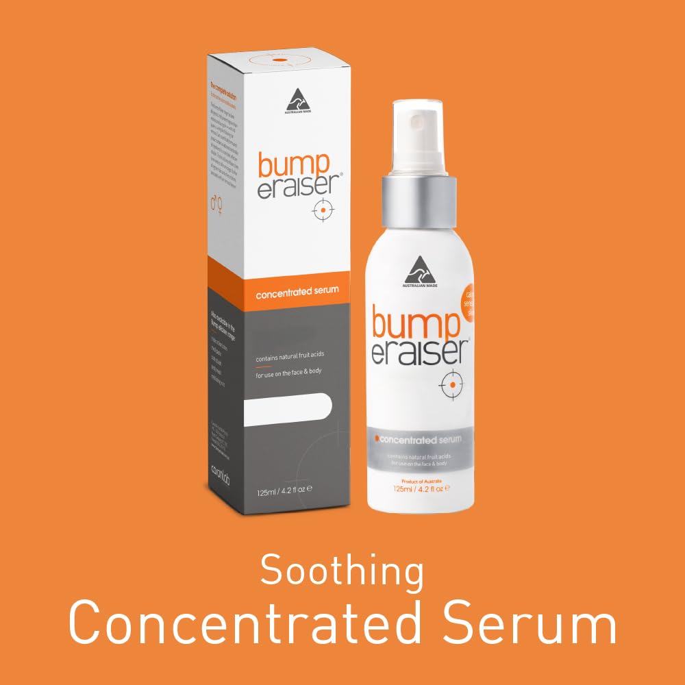 Bump eRaiser Concentrated Serum 4.2 fl oz — No-Sting Ingrown Hair & Razor Bump Serum for Sensitive Skin | Post-Wax & Post-Shave Irritation | Vegan, Made in Australia