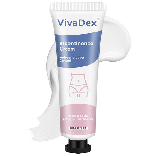 VivaDex Cream Incontinence for Women, Skin Protectant Moisture Barrier, Gentle Soothing Lightweight Non-Greasy Daily Intimate Skin Care (1PCS)